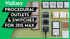 MAX开关生成器插件 Procedural Outlets & Switches Pro for 3ds Max