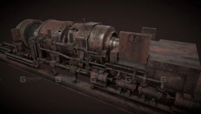 生锈的机械装置 Machinery device rusted