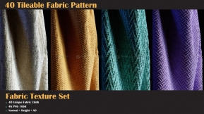 40组织物布料平铺图案 40 Tileable Fabric Pattern