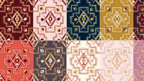 波西米亚民族风包装印花纹理底纹图案背景AI矢量图贴图素材