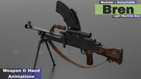 【UE】布伦轻机枪  Bren Light Machine Gun LMG