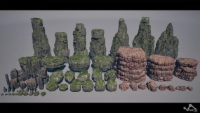 【UE】AutoEnv程序化岩石悬崖  AutoEnv Procedural Rock Cliffs