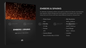 余烬灰尘和火花贴图 Embers & Sparks
