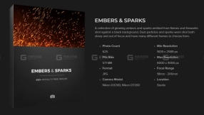 余烬灰尘和火花贴图 Embers & Sparks