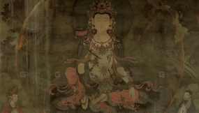 法海寺壁画水月观音图片素材 Fahai Temple mural Water Moon Guanyin image materials