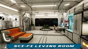 【UE】科幻风格客厅  Sci-Fi Living Room