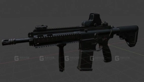 自动步枪-G27 HK417 3D model