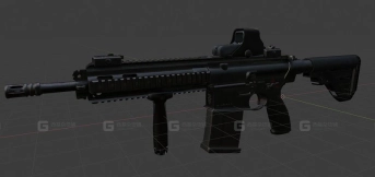 自动步枪-G27 HK417 3D model