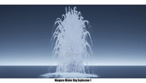 【UE】逼真水花爆炸效果包  Realistic Water Explosions Pack