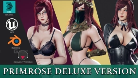 【UE】豪华版普莉姆萝丝女性游戏角色 Primrose Deluxe Version Game Ready