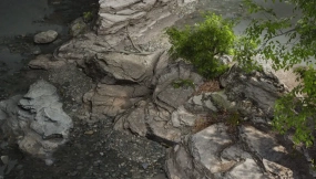 【UE】写实岩石河流资源包  Realistic RiverRock