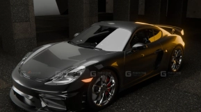 Blender保时捷跑车渲染场景 Blender Porsche sports car rendering scene