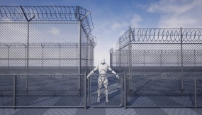 【UE】栅栏铁丝网包  Fence Chainlink Pack