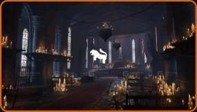 类魂王座室内部 Soulslike Throne Room Interior
