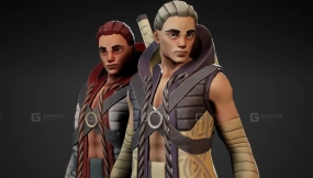 【UE】阿基 - 风格化角色  Aki - Stylized Character