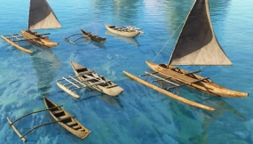 古代独木舟小船模型 Ancient Canoes Pack
