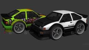 头文字D AE86 - APEXGT85 3D model-79