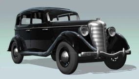 埃姆卡嘎斯M1 - Эмка ГАЗ М1 3D model-127