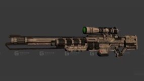 狙击枪-3 - Snipe 3D model-3