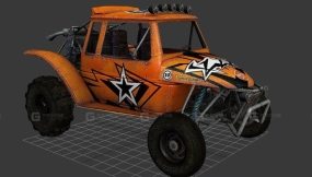 越野车火墙款 - Buggy Fire wall 3D model-19