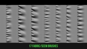 17种布料接缝缝线笔刷 17 fabricseem brushes