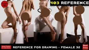 绘画参考 - 女性 32  Drawing Reference - Female 32