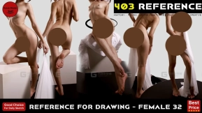 绘画参考 - 女性 32  Drawing Reference - Female 32