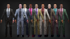 【UE】精英特工保镖人物角色资源包  Agents Characters Pack