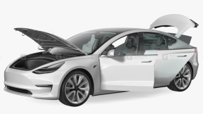 特斯拉Model3附带内饰模型 Tesla Model 3