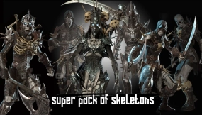 【UE】超级骷髅包  Super pack of skeletons