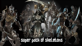 【UE】超级骷髅包  Super pack of skeletons