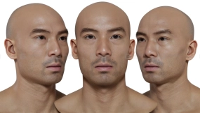 写实男性头像扫描模型07 HD Male 3D Head Model 07