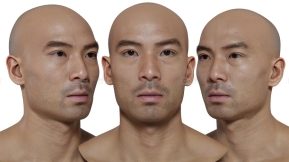 写实男性头像扫描模型07 HD Male 3D Head Model 07