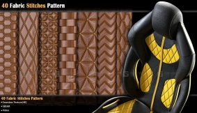 40款布料缝线图案 - 40 Fabric Stitches Pattern - Standard License