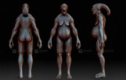 Keita Okada 异形生物怪物雕刻作品集