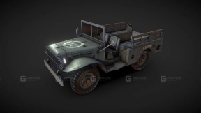 低多边形WC 51卡车 - Lowpoly WC 51 Truck