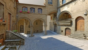 圣佩莱格里诺广场（维泰博）公元1100年 Piazza San Pellegrino (Viterbo) a.D.1100