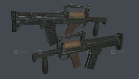 OTs-14-4A“风暴”-OTs-14-4A Groza) 3D model