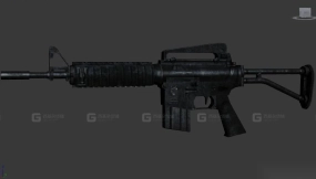 M4A1卡宾枪-M4A1 3D model-5