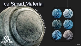 冰智能材质球  Ice Smart Material - Adobe Substance 3D Painter 
