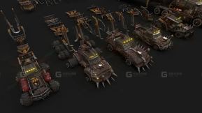 【UE】超级战斗车包  Mega Battle Car Package