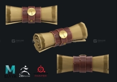 【maya 案例】maya风格化上古卷轴道具制作,零基础案例制作教程，教你从头开始制作！！
