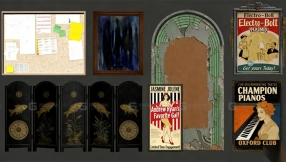 10+复古广告牌模型合集 Advertising model pack