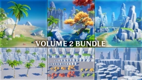 【UE5.2】风格化自然 Vol. 2  风格化环境资源包  Stylized Nature Vol. 2   Stylized Environment Bundle