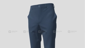 西装裤子正装模型 School Uniform Pants