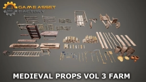 【UE】中世纪道具第三卷：农场  Medieval Props Vol 3 Farm