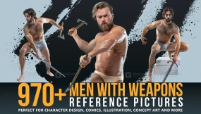 970+男性武器pose参考图片 970+ Men With Weapons Reference Pictures