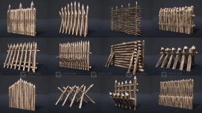 【UE】栅栏墙与屏障 - 版本1  Palisade Walls and Barriers - v1