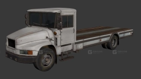 平板卡车 - Flatbed Truck 3D model-228