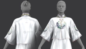 中国风旗袍礼裙连衣裙子模型 Improved Cheongsam Suits